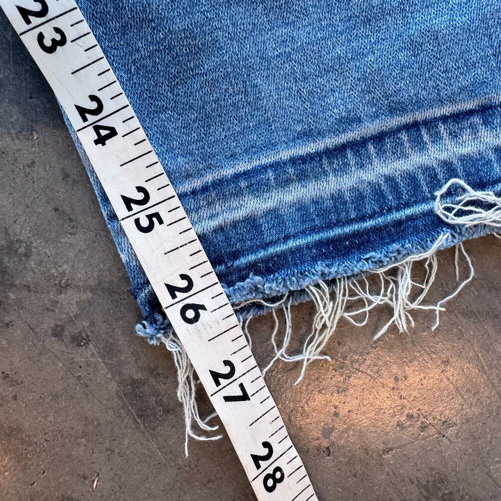 Vintage Y2k Express Denim Performance Crop High Rise Distressed Jeans 6 - Picture 6 of 6
